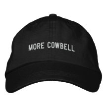 Mehr Cowbell Bestickte Kappe