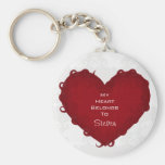 Mein Herz gehört besonders angefertigtem Keychain  Schlüsselanhänger