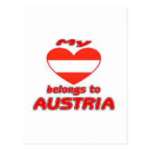 Mein Herz gehört nach Österreich Postkarten