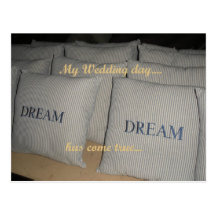 Mein Hochzeitstag TRAUM hat gekommene wahre Postka
