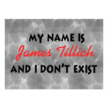 Mein Name ist James Tillich Personalisierte Ankündigung