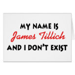 Mein Name ist James Tillich Grußkarten