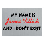 Mein Name ist James Tillich Visitenkarten Vorlage