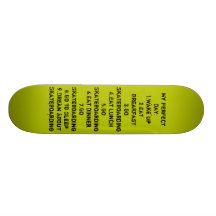 "Mein Tag-" Skateboard Personalisiertes Skatedeck