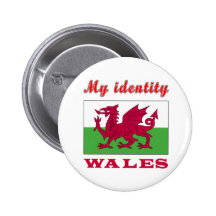Meine Identität Wales Anstecknadel