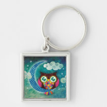 Meine sichelförmige Eulen-Prämie Keychain Schlüsselanhänger