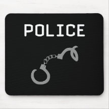 Menottes de police tapis de souris