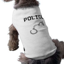 Menottes de police tee-shirt pour toutou
