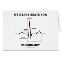 Mes battements de coeur pour la cardiologie (rythm cartes de vœux