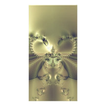 Metallische Blume Foto Karten