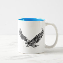 Metallisches silbernes Eagle Teetasse