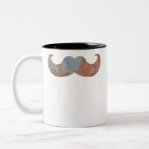Metallschnurrbart Kaffeehaferl
