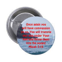 Micah 7:19 _Ocean Anstecknadelbuttons