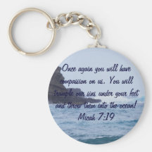 Micah 7:19 _Ocean keychain Schlüsselband