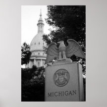 Michigan-Hauptstadts-Gebäude Plakate