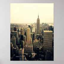 Midtown d'horizon de New York City, petit Poster