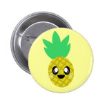 mignon tellement heureux de visage de fruit d'anan badges