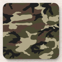 militaires d'armée de motif de camouflage d'impres dessous de verre liège