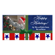 "Militaires de Noël " Cartes De Vœux Avec Photo