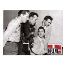 Million Dollar-Quartett-Foto Postkarte