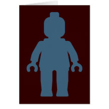 Minifig [großes Marine-Blau] fertigen vorbei mein  Karte