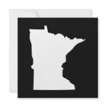 Minnesota im Weiß und im Schwarzen Personalisierte Ankündigungskarten