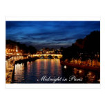 Minuit dans la carte de Paris Cartes Postales