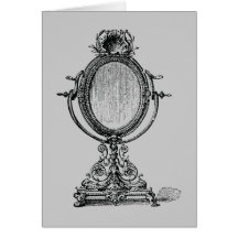 Miroir vintage cartes de vœux