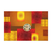Mish Mosh Ticken-Tock ausgedehnter Leinwand-Druck Gespannter Galeriedruck