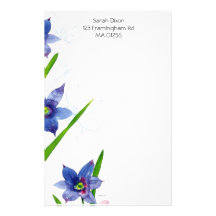 Mit Blumenstationäres Büropapier