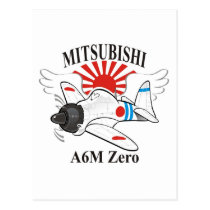 Mitsubishi null postkarten