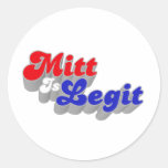 Mitt ist Legit Runder Aufkleber