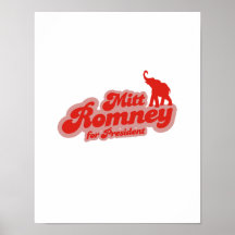 MITT ROMNEY FÜR PRÄSIDENTEN GOP.png Plakatdruck