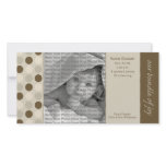 Mitteilungs-Beige der Geburts-8x4 und Brown-Tupfen