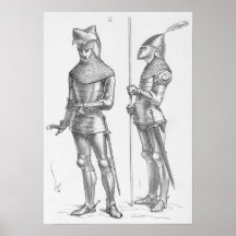Mittelalterliche Ritter Plakat