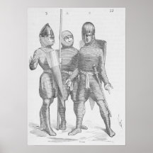 Mittelalterliche Soldaten Posterdrucke