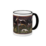 Mittelalterliche Windhund-schöne Kunst Teetasse