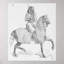 Mittelalterlicher Ritter Plakatdrucke