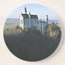 Mittelalterliches Schloss in Deutschland-Fotografi Bierdeckel