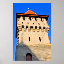 Mittelalterliches Turmplakat Sibius