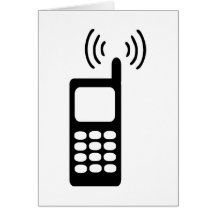 Mobiltelefon Grußkarte