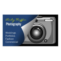 mod bleu Photoraphy, appareil-photo Modèles De Cartes De Visite