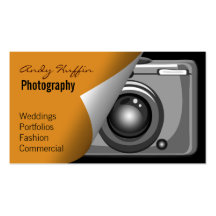 mod orange Photoraphy, appareil-photo Cartes De Visite Professionnelles