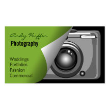 mod Photoraphy, appareil-photo de vert de chaux Carte De Visite