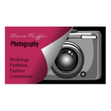 mod rose Photoraphy, appareil-photo Modèles De Cartes De Visite