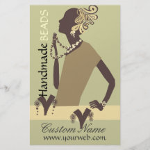 Mode-Juwel-Modell mit moderner wulstiger Kunst Flyerbedruckung