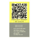 Modèle audacieux avec le code de QR Carte De Visite