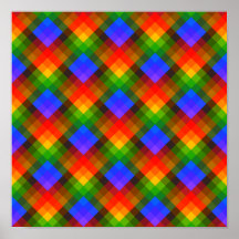 Modèle géométrique coloré affiche
