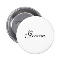 Modèle nuptiale de partie de marié badge