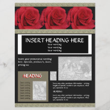 Modèles de tracts d'insectes - roses rouges person